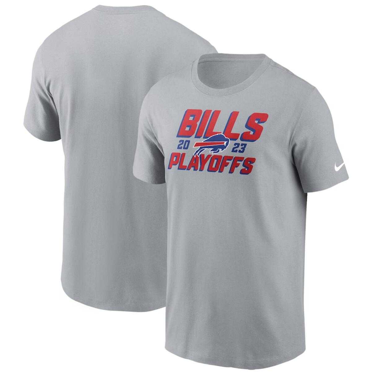 Men's Buffalo Bills Gray 2023 Playoffs Iconic T-Shirt,We sell and wholesale Men's Buffalo Bills Gray 2023 Playoffs Iconic T-Shirt on line form chian!